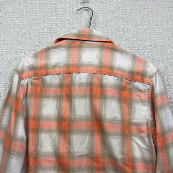 Scotch & Soda x Honolulu Social Club Orange Neon Plaid Button Up Shirt Men Sz M - Picture 13 of 13